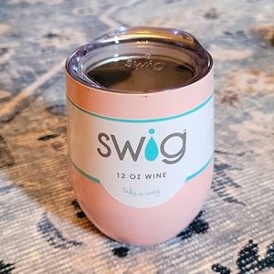 Swig 12 Oz Stemless Rose Insulated Wine Cup